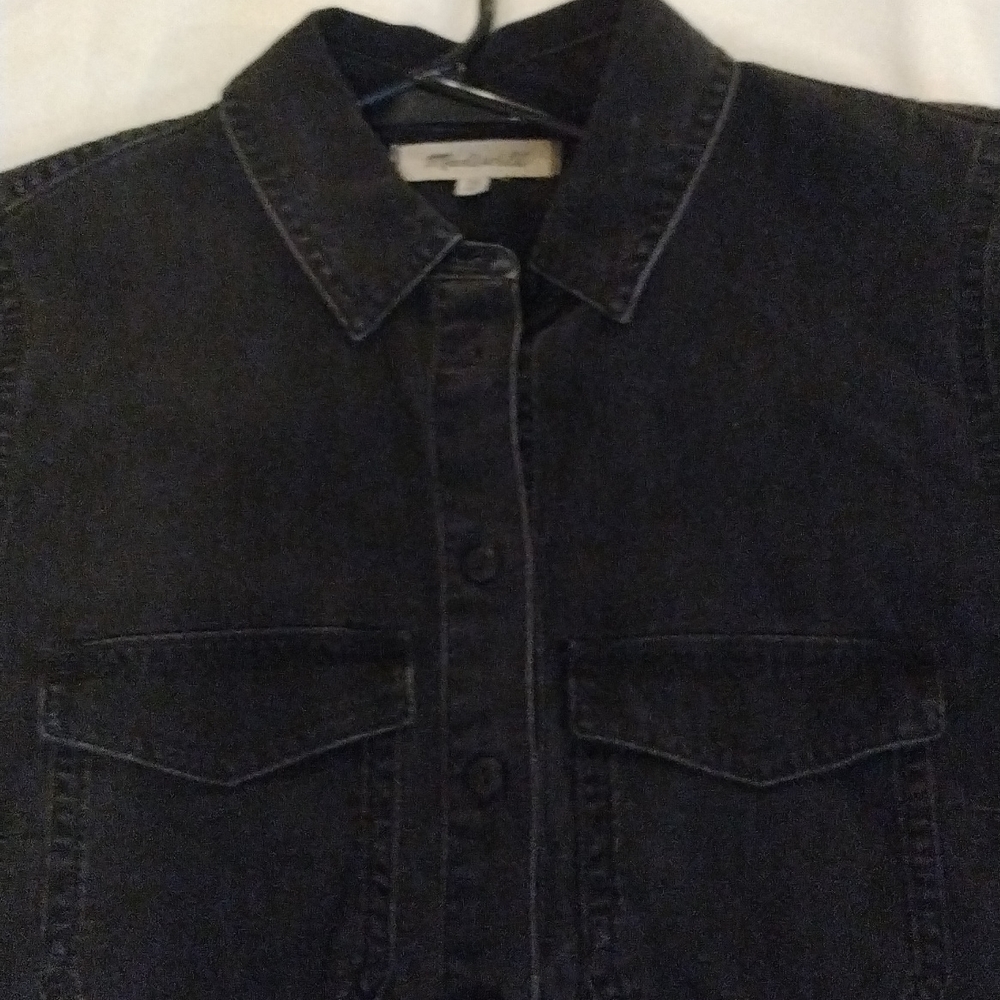 Dark blue denim dress in X small only worn  few times in excellent condition